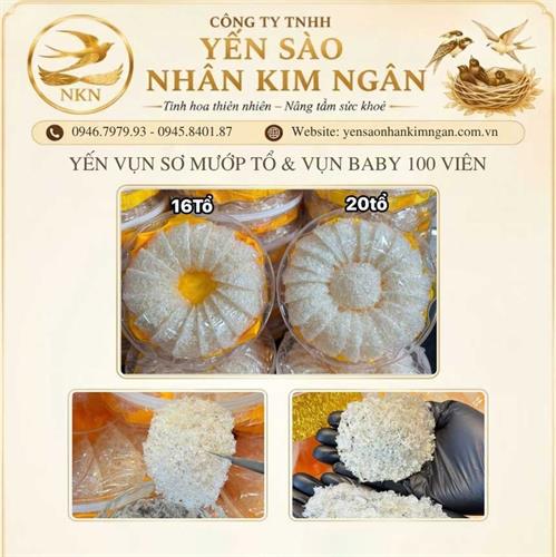 Yến Vụn Sơ Mướp Tổ & Vụn Baby 100 Viên