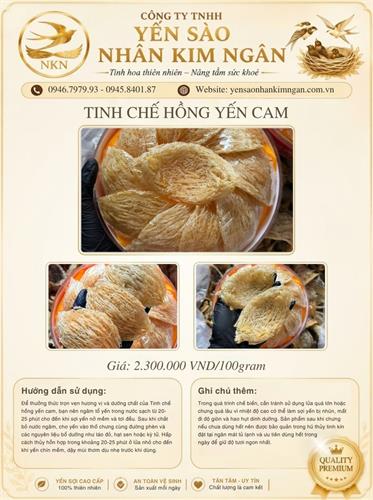 Tinh Chế Hồng Yến Cam