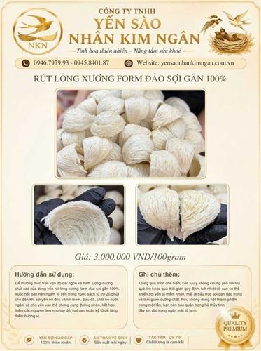 Rút Lông Xương Form Đảo Sợi Gân 100%