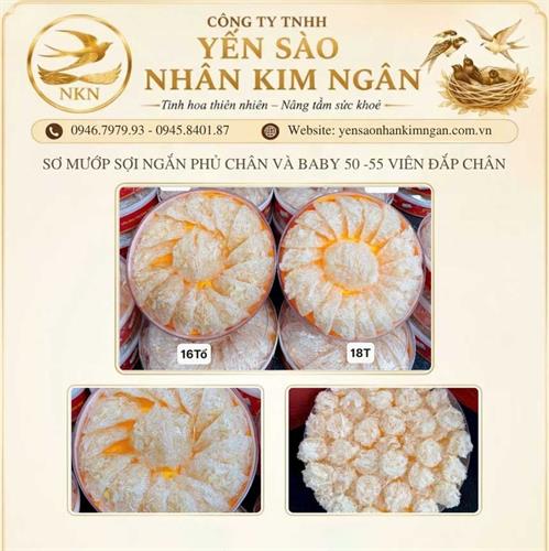 Sơ Mướp Sợi Ngắn Phủ Chân Và Baby 50 - 55 Viên Đắp Chân
