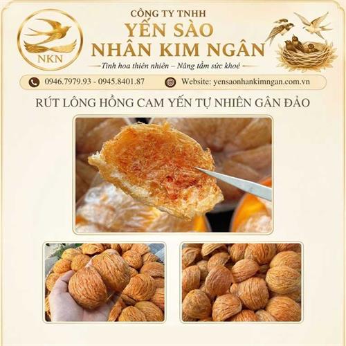 Rút Lông Hồng cam yến tự nhiên gân đảo