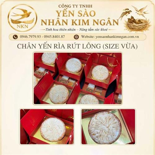 Chân Yến Rìa Rút Lông (Size Vừa)