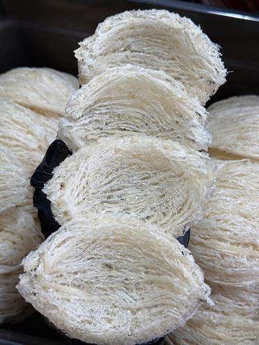 Yến Tinh Chế 2 Lớp Sợi 85% - 15% Sơ Mướp Sợi Ngắn (Loại 2) - Loại Này Không Có Chân Yến