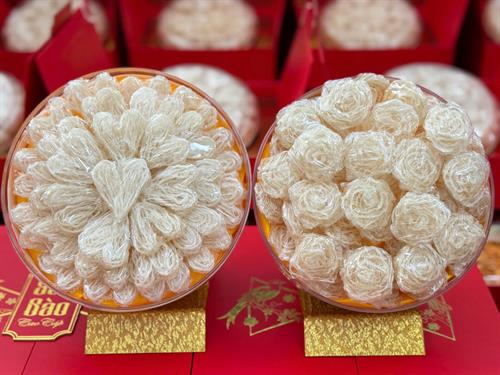 Yến Tinh Chế Viên Hoa Hồng & Trái Tim (Chia Sẵn 55 - 60 Viên Tiện Lợi)
